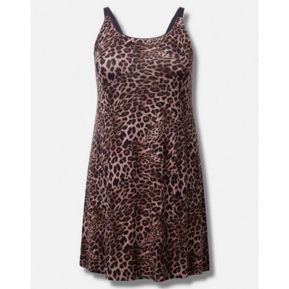 🆕 Soft Crossback Sleep Gown 2 2X 18 20 NWT Torrid New! Leopard Animal Print - Picture 5 of 6